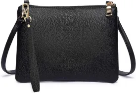 AMELIE GALANTI womens small crossbody strap handbag bag,Soft Leather Fabric Delicate Durable Fashion Design