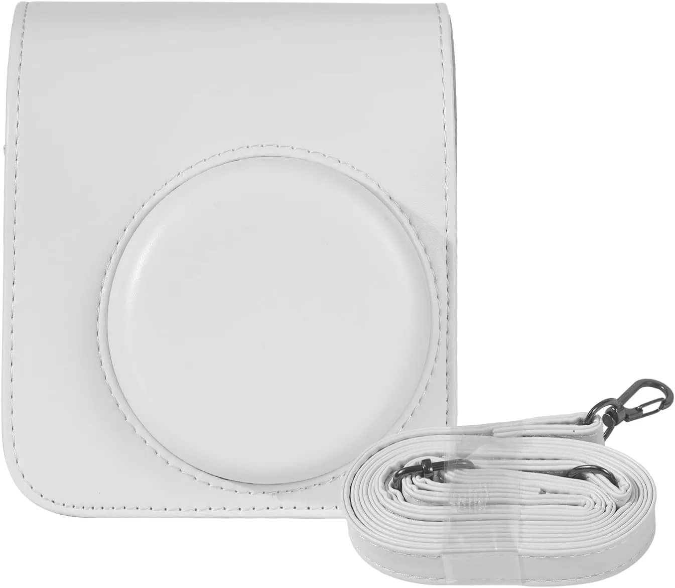 Andoer Instant Camera Protective Case PU Leather Camera Storage Bag with Removable Adjustable Shoulder Strap Replacement for Fujifilm instax mini 12