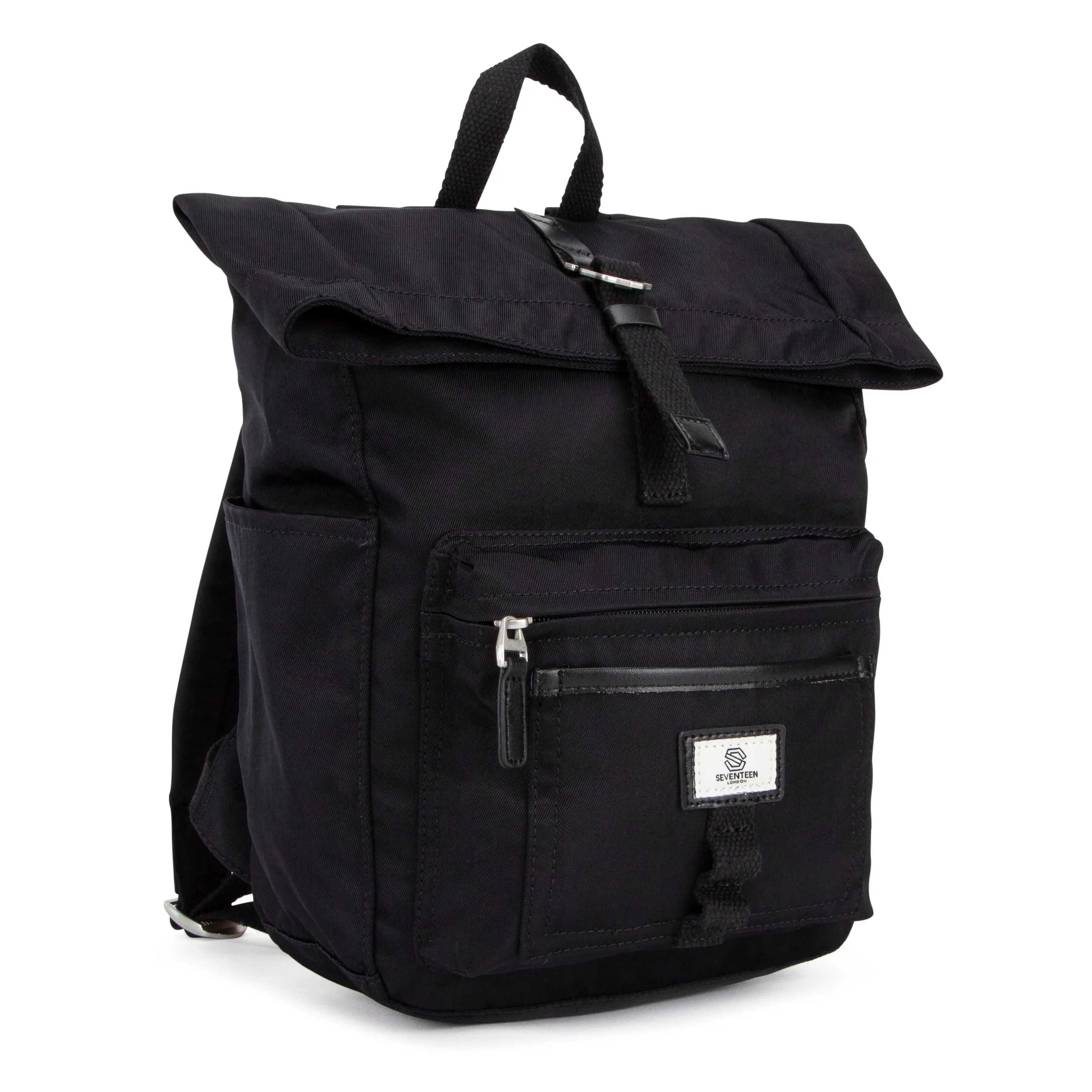 Canary Wharf Mini Backpack - Black with Black