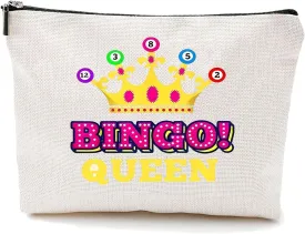 Cosmetic bag, waterproof linen, bingo cosmetic bag, clutch, toiletry bag, storage cloth bag