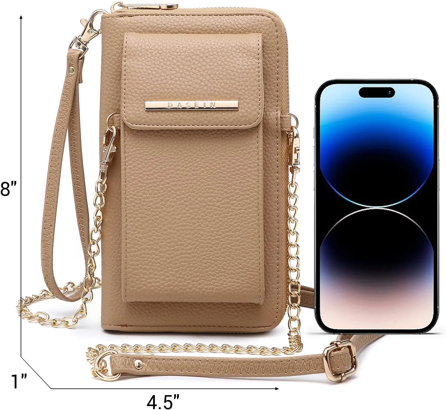 Dasein Crossbody Bag Phone Purse Handbag for Women Shoulder Bag Credit Card Wristlet Wallet with Multi Pockets