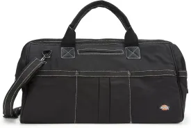 Dickies 20-Inch Durable Canvas Work Bag for Painters, Carpenters, and Builders, Heavy-Duty Zipper, Reinforced Handles, Exterior Pockets, Shoulder Strap, Black
