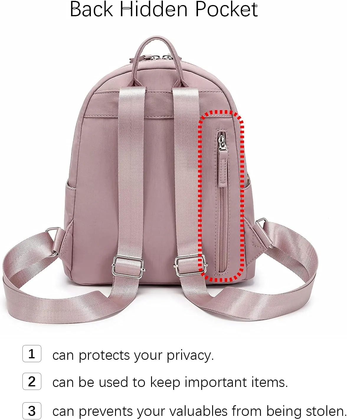 ecodudo Mini Backpack Purse for Women Teen Girls Small Fashion Bag