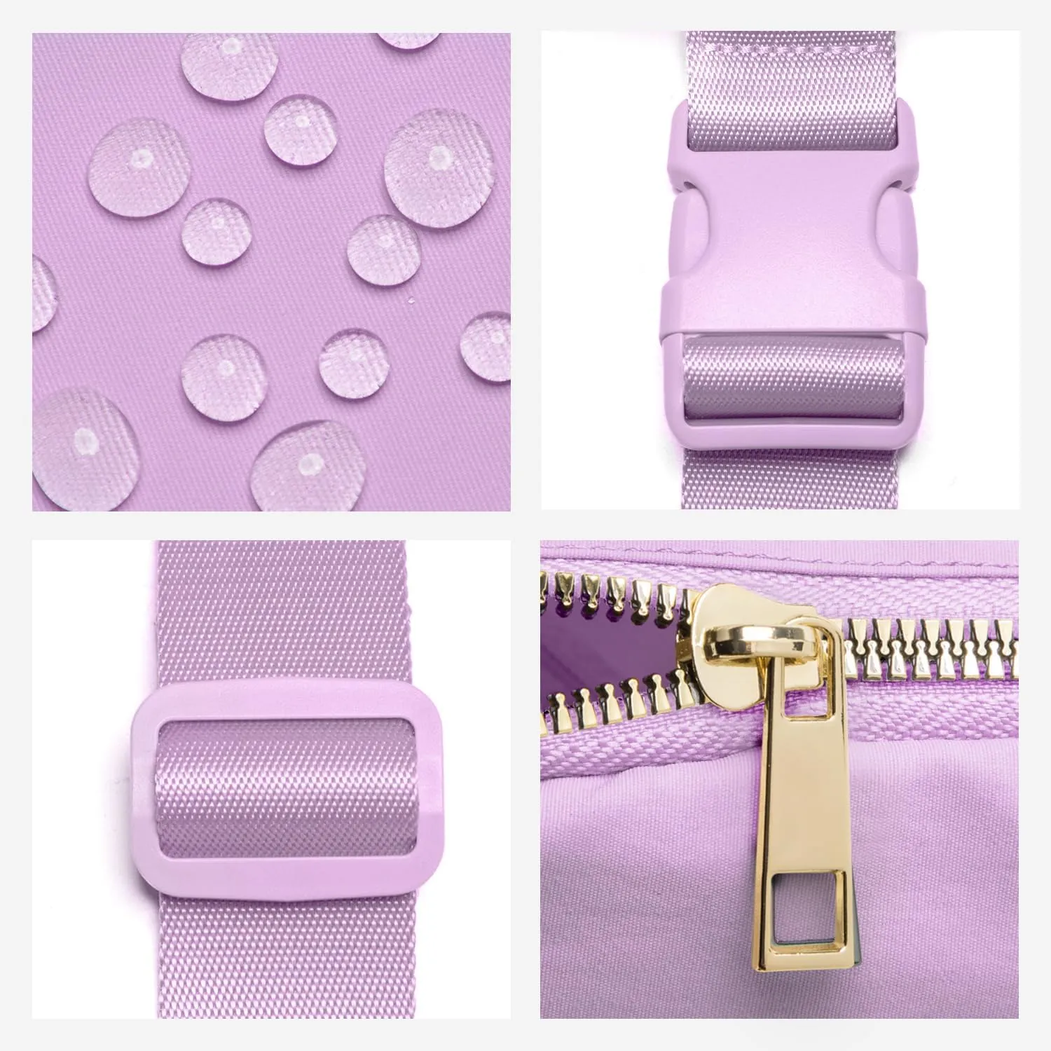 Gitus Initial Belt Bag Fanny Pack Crossbody Bag for Girls Birthday Gifts Age 8-10 Teen Girl Gifts Trend Stuff Personalized Letter Gifts for Daughter Sister (Lavender-G)