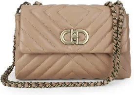 GLITZALL Small Quilted Crossbody Bag for Women Trendy Designer Shoulder Purse and Handbags with Chain Strap