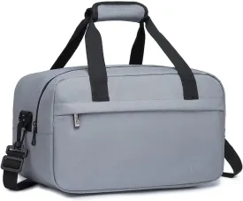 Kono Travel Duffel Bag 14L Under Seat Carry-on Bag Sports Tote Gym Bag Weekender Overnight Bags 13.78"x7.87"x7.87" Light Gray