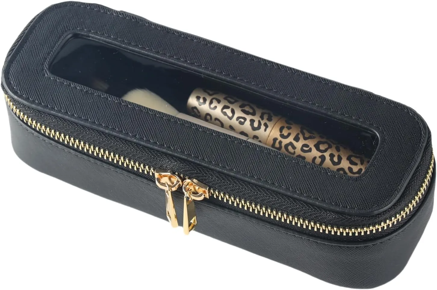 Makeup brush holder,Clear Makeup Bag Toiletry Bag Cosmetic Bags with Zipper for Traveling,Waterproof Makeup Brush Bag Travel Case for Women