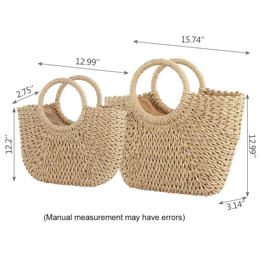 Medium Bali Rattan Beach Bag
