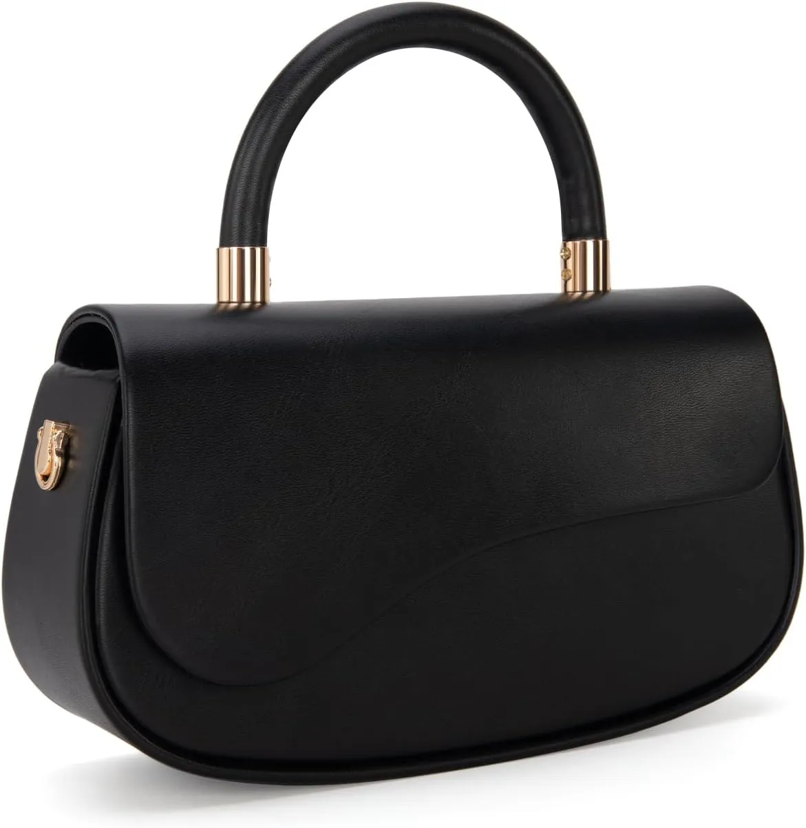 Milan Chiva Small Elegant Top Handle Purses for Women Mini Flap Cute Crossbody Purse