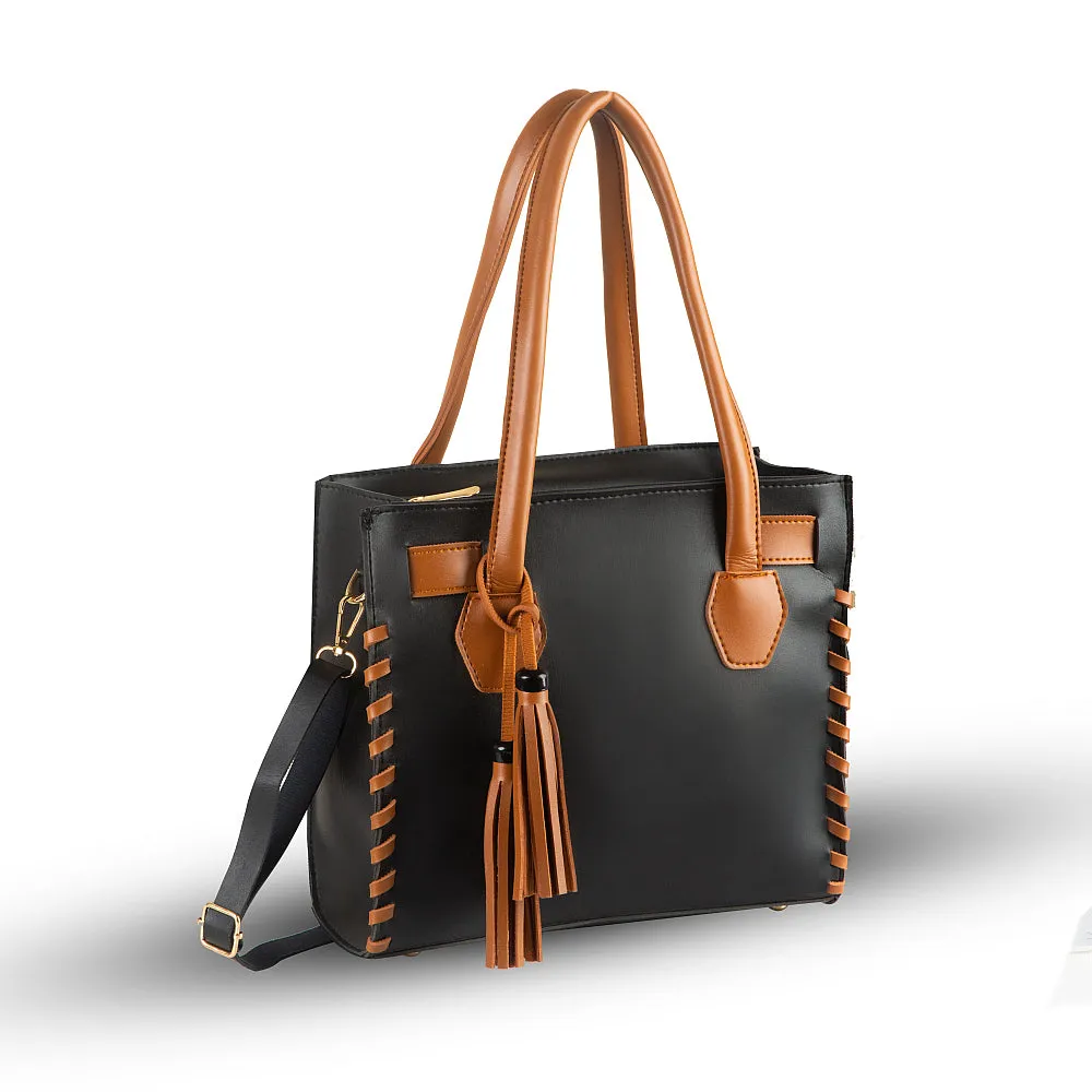 Mingle Black Tote Bag