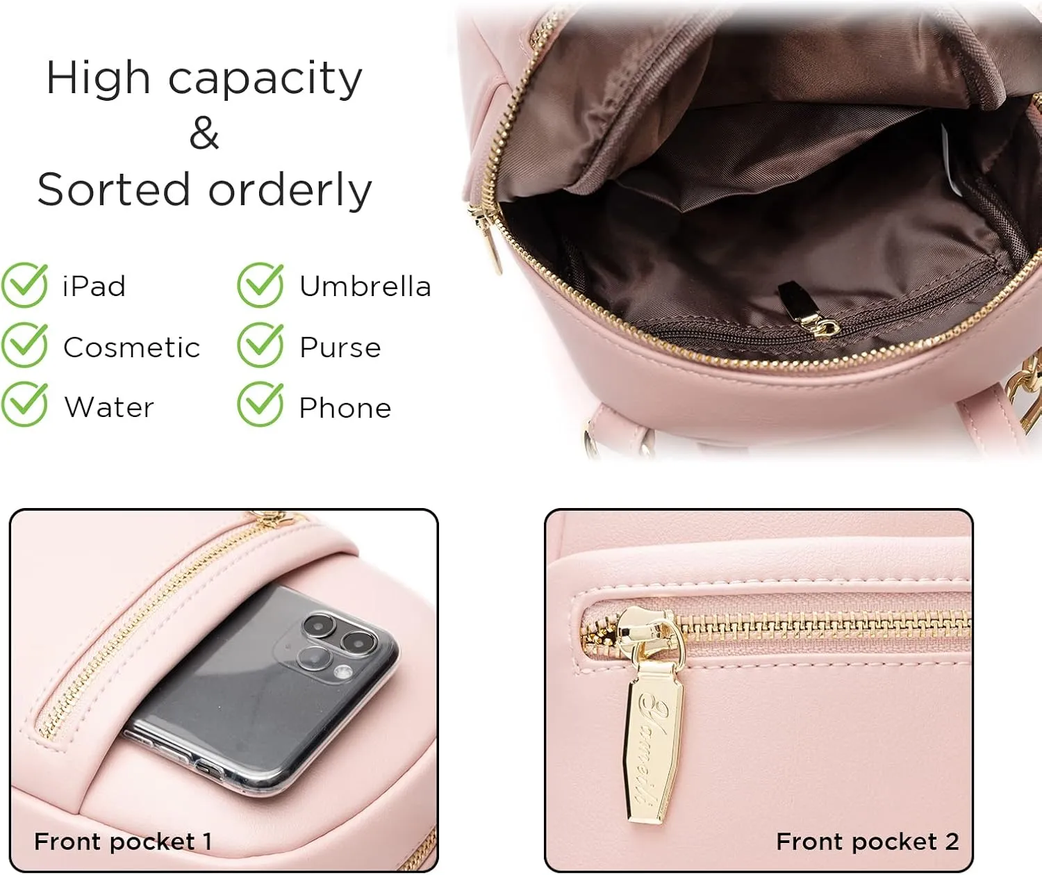 Mini Backpack Purse for Girls Teenager Cute Leather Backpack Women Small Shoulder Bag Handbags Blue