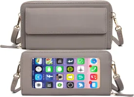 myfriday Small Crossbody Cell Phone Bag for Women, Mini Over Shoulder Handbag Purse with Credit Card Slots