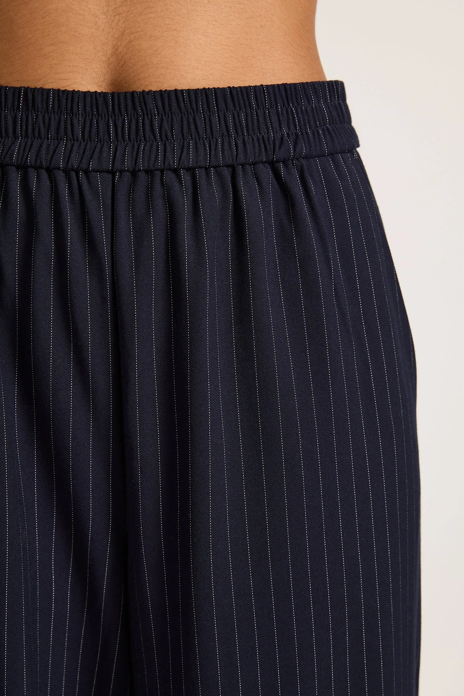 NUDE LUCY Bailey Pinstripe Pant NAVY