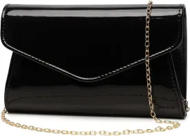 Patent Leather Envelope Clutch Womens Evening Handbag Stylish Crossbody Shoulder Bag Purse for Christmas Wedding Party Prom