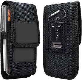 Phone Pouch for Samsung Galaxy M01 Core / A01 Core 5.3" Case Belt Clip Holster Waist Nylon Cover Bag for Ulefone Note 8P 5.5" with Card Holder