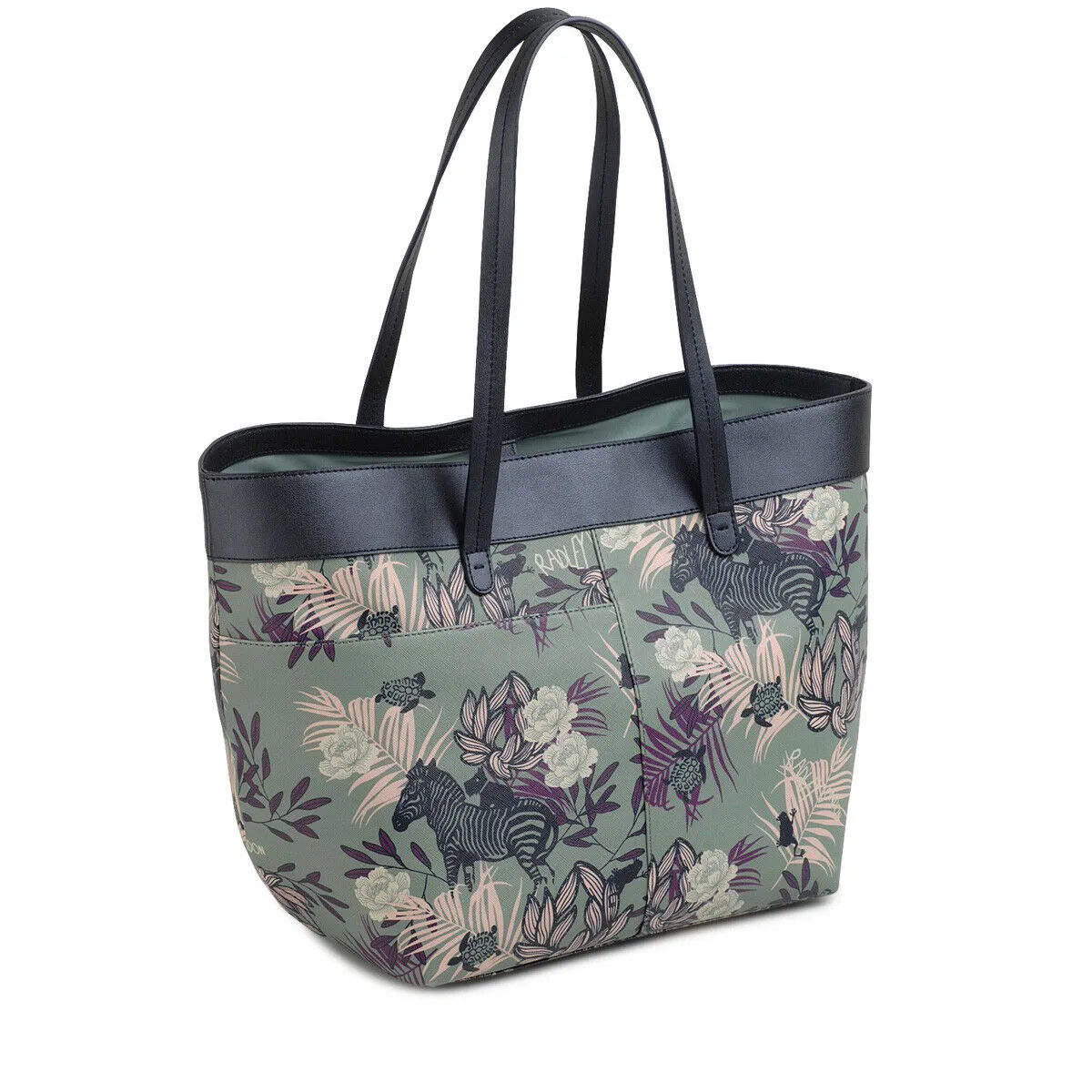Radley London Longleat Palms Large Open Top Shoulder Bag NEW Green 5025546428991