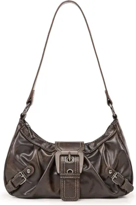 Shoulder Bag for Women Top Handle Handbag Purse Y2K Hobo Clutch Small Punk Purse Trendy
