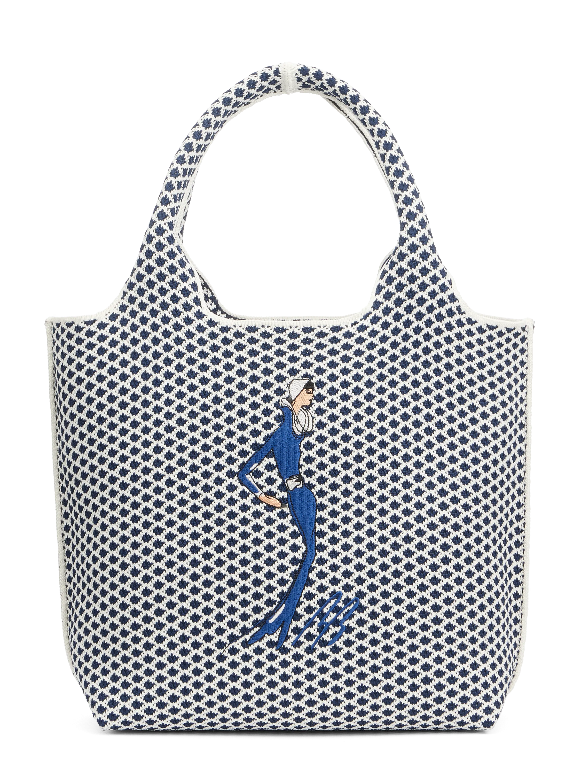 Sutton City Tote - Navy Diamond - Small
