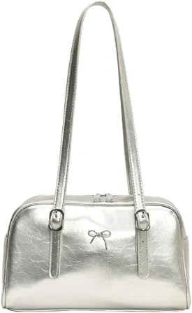 Trendy Boston Bag Women 2025 Spring Bowler Bag Top Handle Purse Shoulder Bags Satchel Handbags with Adjustable Strap