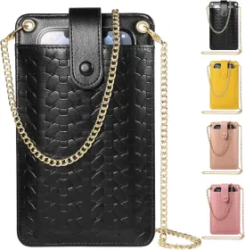 YICHEEY Cell Phone Purse Wallet Small Crossbody Bags Mini Shoulder Bag with Card Slot for iPhone 16 Pro Max Galaxy S25 