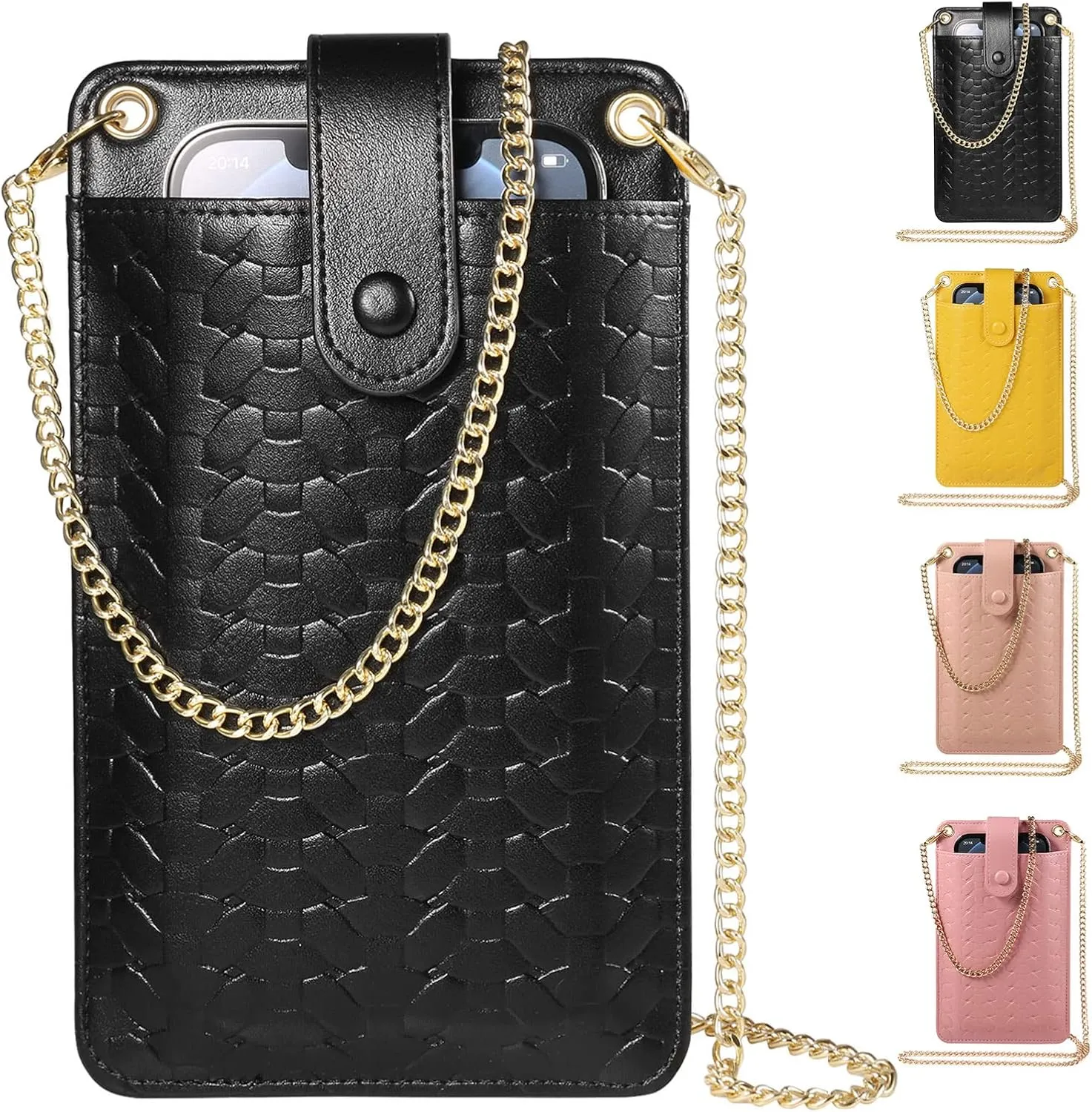 YICHEEY Cell Phone Purse Wallet Small Crossbody Bags Mini Shoulder Bag with Card Slot for iPhone 16 Pro Max Galaxy S25 